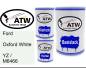Preview: Ford, Oxford White, YZ / M6466: 500ml Lackdose + 500ml Klarlack + 250ml Härter - Set, von ATW Autoteile West.